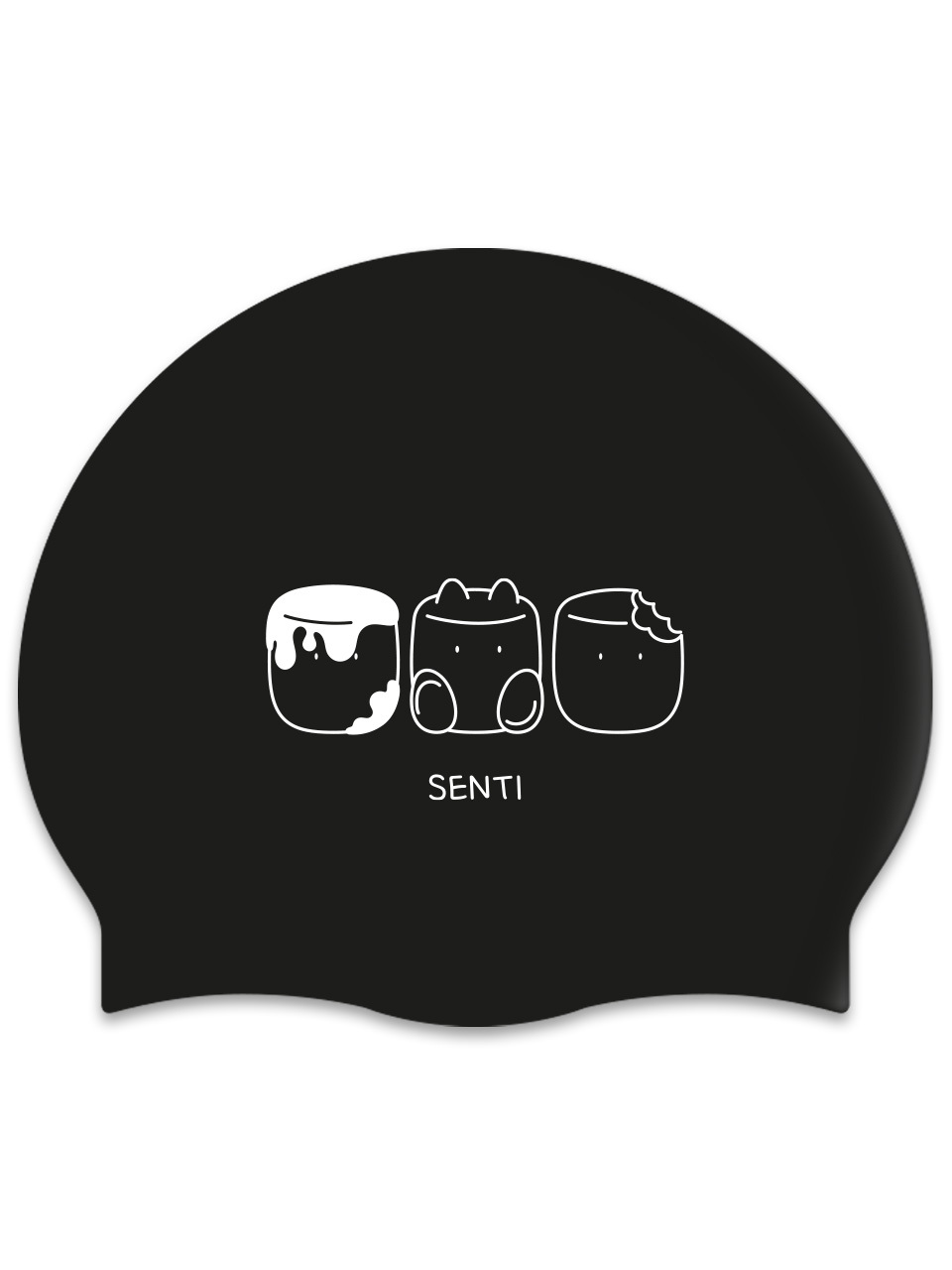 [SC-2543] 멜로우즈 BK 실리콘 游泳帽