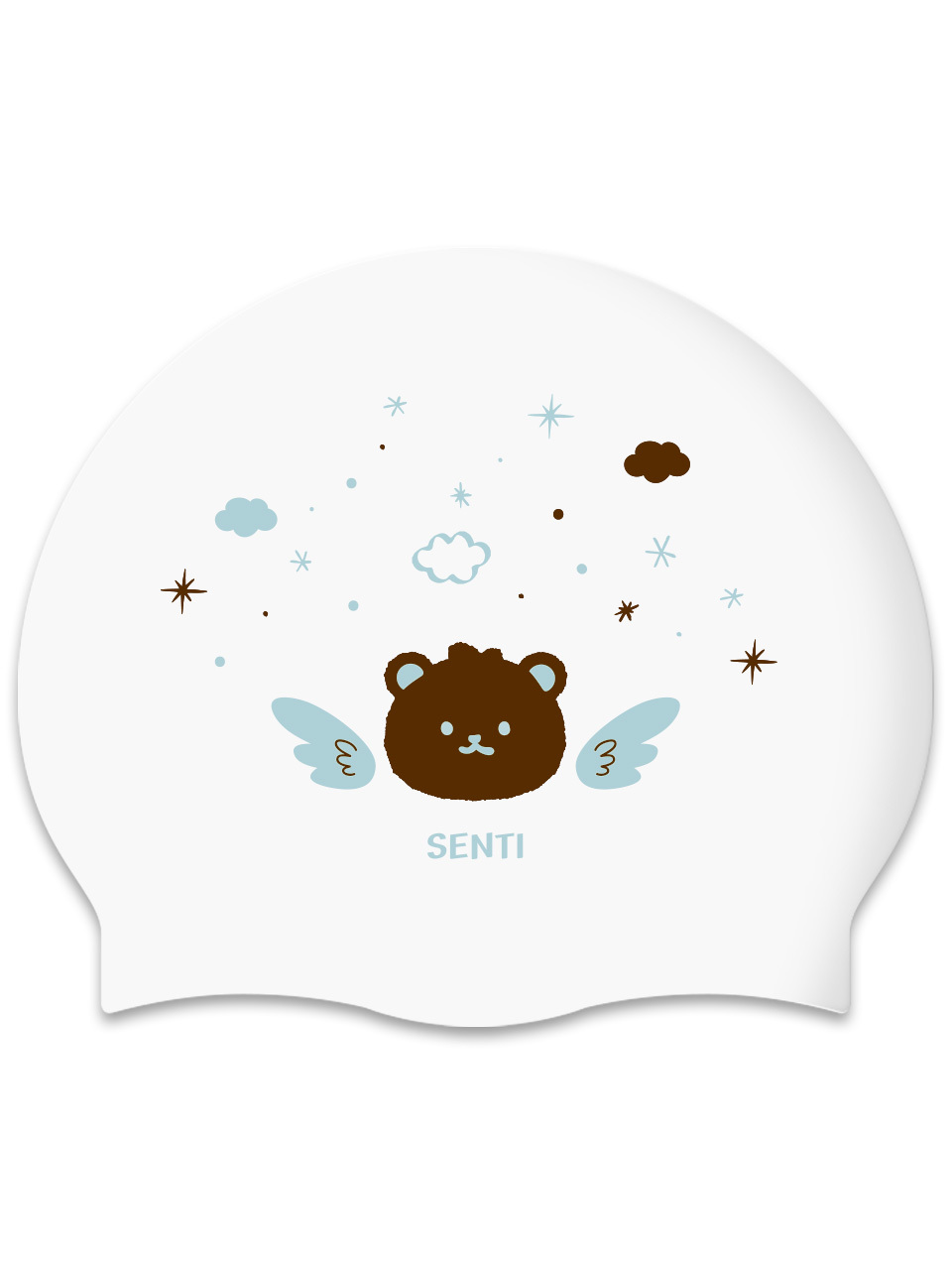 [SC-2545] 민초베어 WH 실리콘 游泳帽