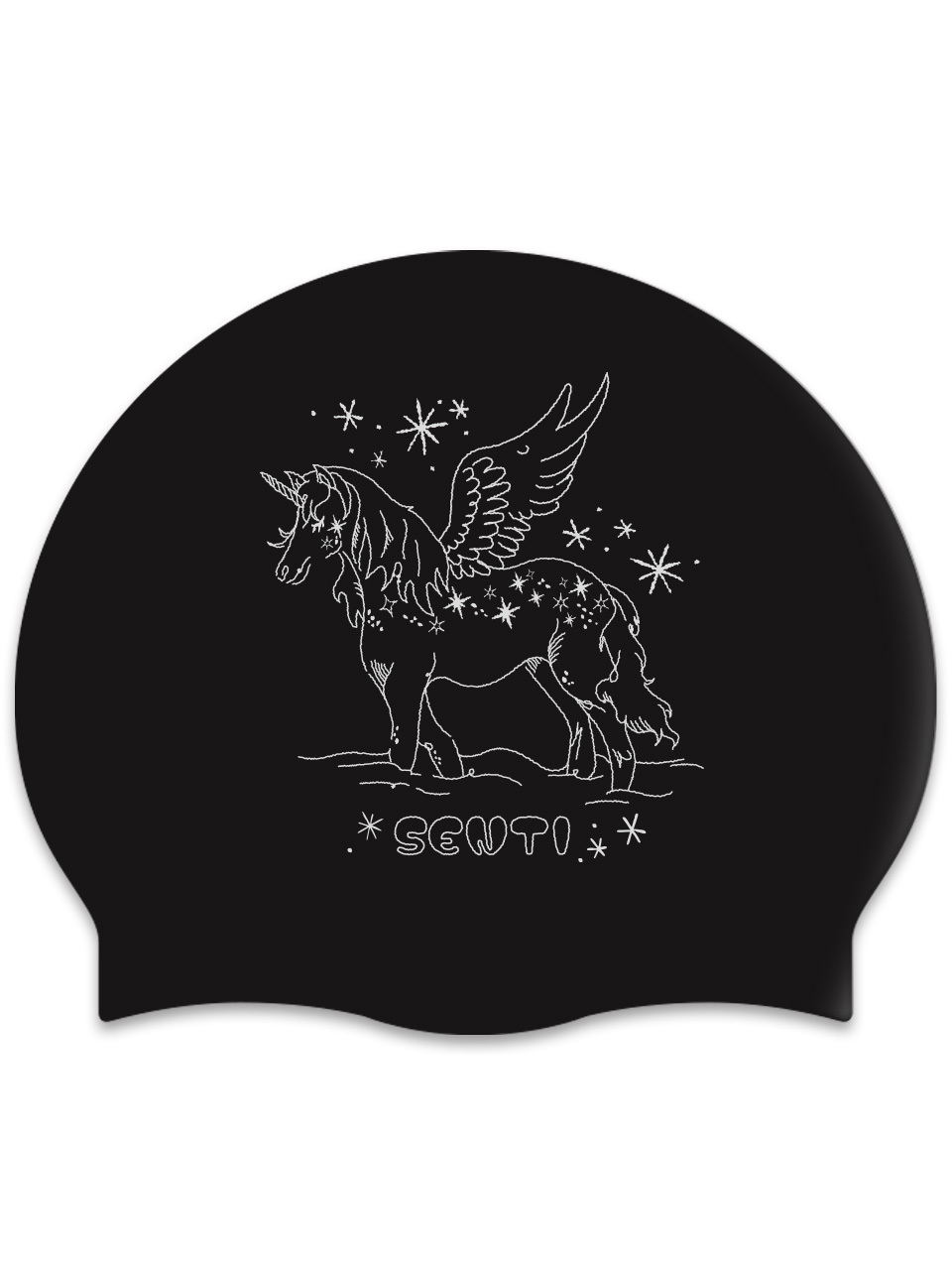 [SC-2603] 유니콘 BK 실리콘 游泳帽