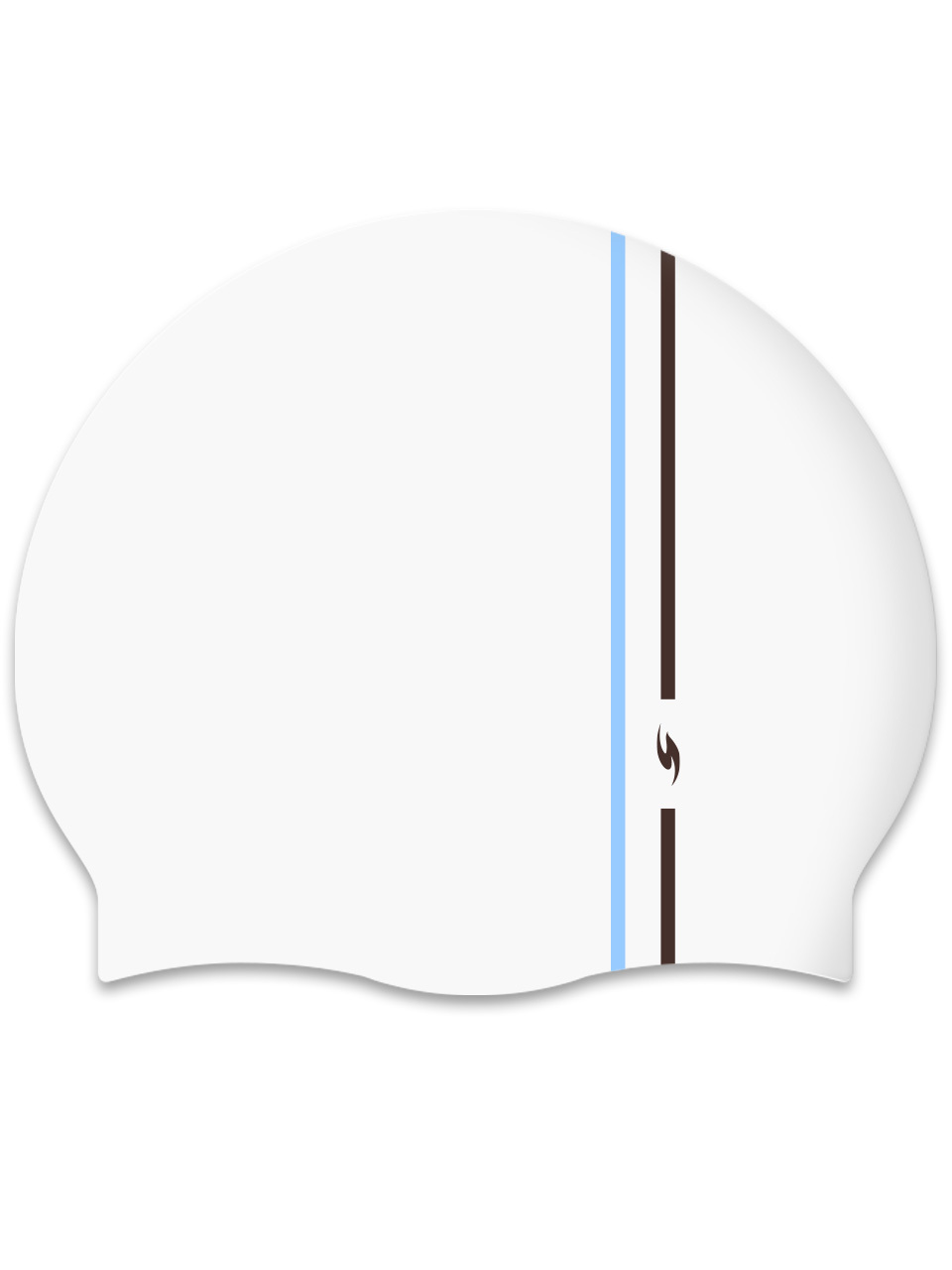 [SC-2619] 더블라인 WH 실리콘 游泳帽