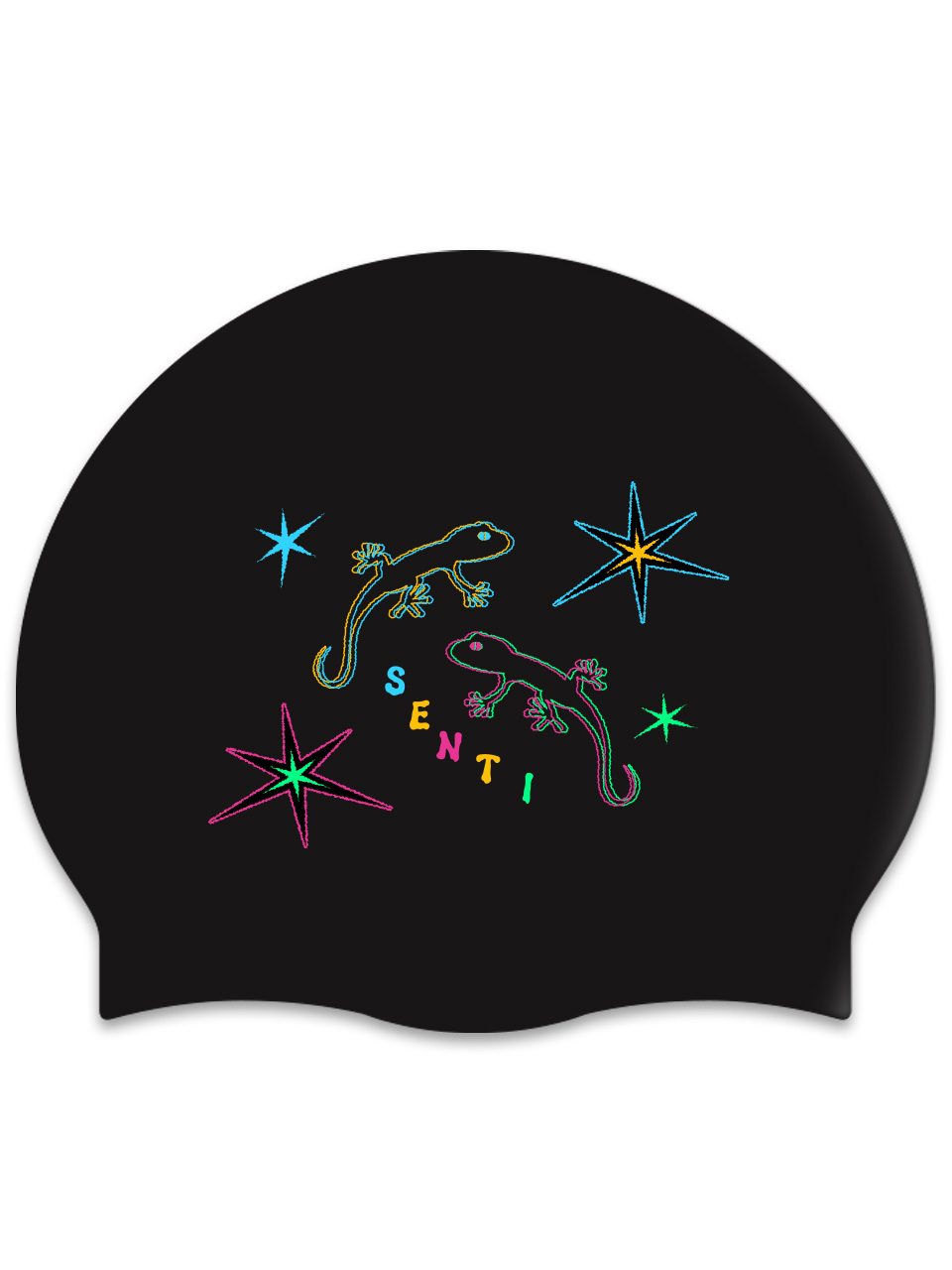 [SC-2621] 리자드 BK 실리콘 游泳帽